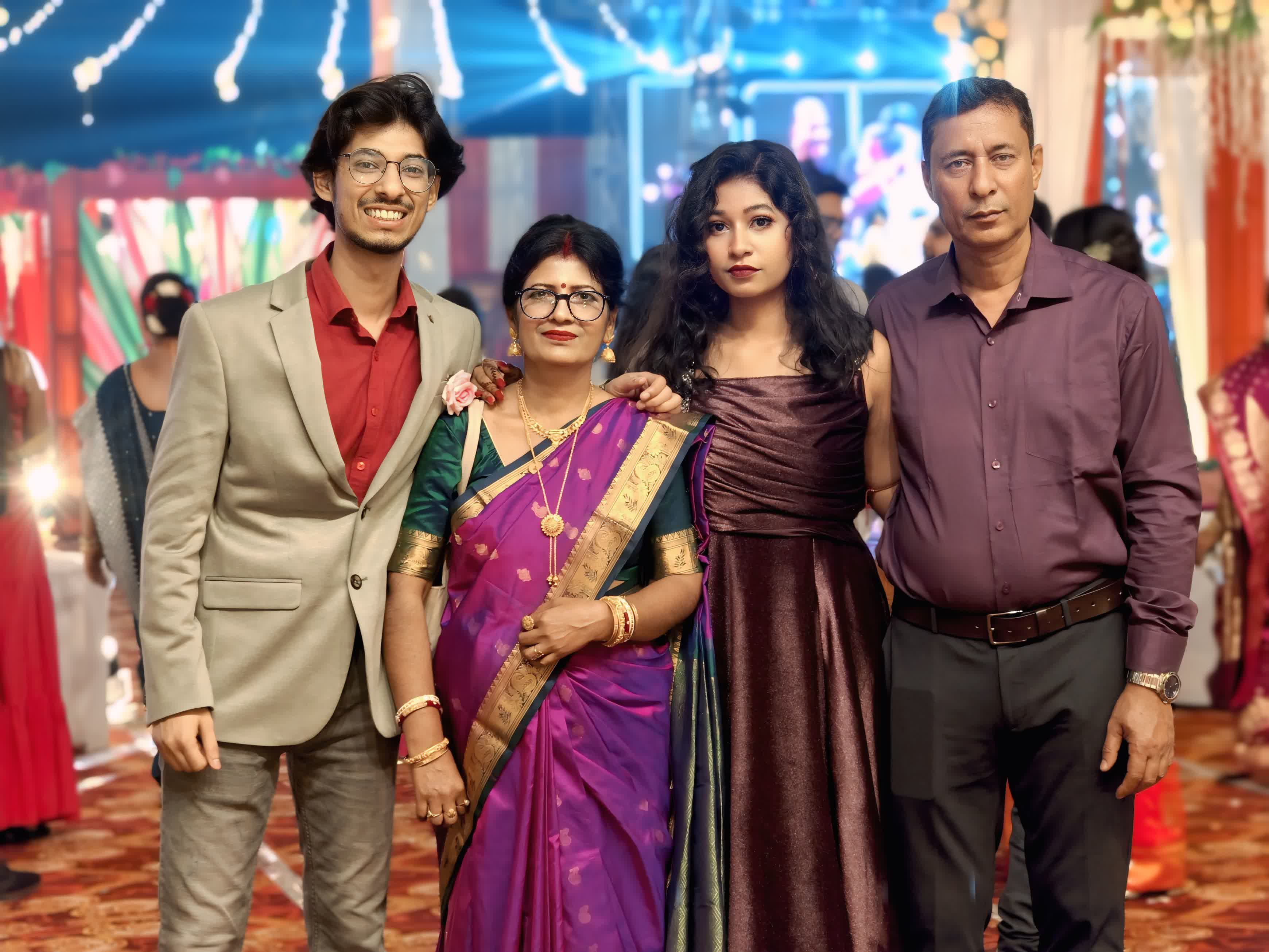 Oishik Biswas Family